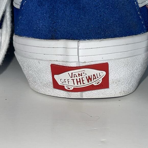 VANS Sk8-Hi Shoe Sneaker Royal Blue High Top Mens 5 Women’s 6.5 Skater EUC - Picture 8 of 8
